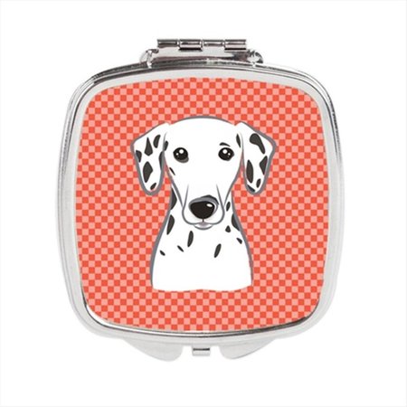 CAROLINES TREASURES Red Checkered Dalmatian Compact Mirror BB1131SCM